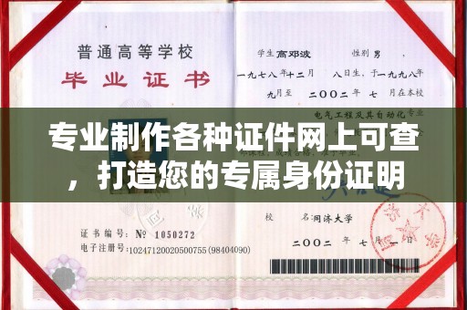 武陟专业制作各种证件网上可查，打造您的专属身份证明