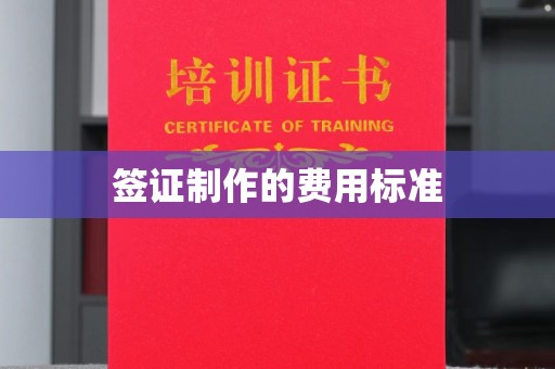 武陟签证制作的费用标准