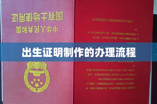 武陟出生证明制作的办理流程