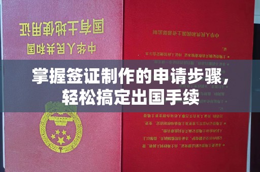 武陟掌握签证制作的申请步骤，轻松搞定出国手续