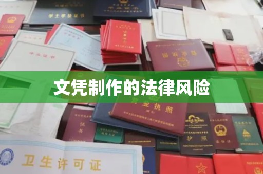 武陟文凭制作的法律风险
