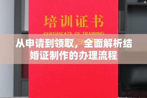 武陟从申请到领取，全面解析结婚证制作的办理流程