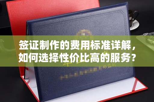 武陟签证制作的费用标准详解，如何选择性价比高的服务？